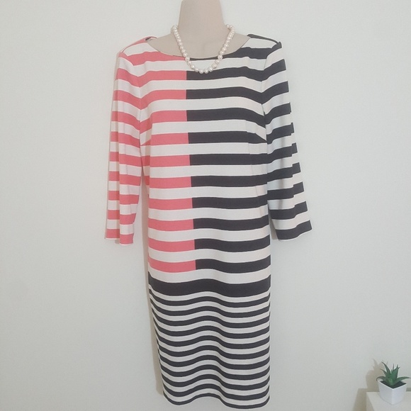 London Times Dresses & Skirts - London Times Striped Dress Size 12
